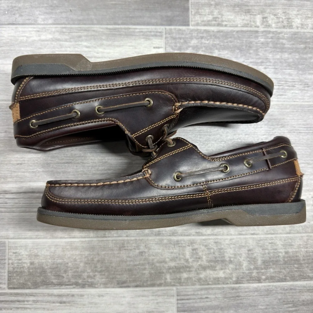 Sperry Men's Mako 2-Eye Canoe Moc Boat Shoes, Amaretto Men's Size 11 MSRP $130